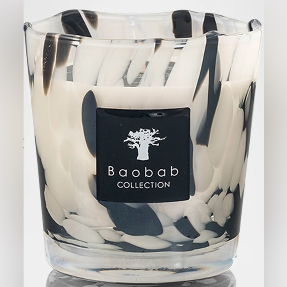 Brand New Baobab Collection Black & White Pearls Candle Duo, 2 X 6.7 oz. - Picture 2 of 16